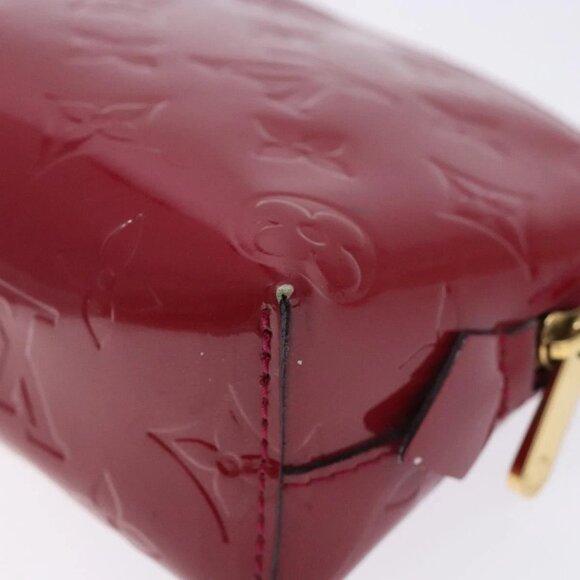 LOUIS VUITTON Monogram Vernis Pochette Cosmetic Rose Indian M90009 Auth 134589 - Picture 13 of 16